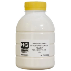 Тонер HP CLJ CP1025, M175/275, Canon LBP-7010Y/7018Y, Yellow, 100 г, HG (TSM-HGC011Y-100)