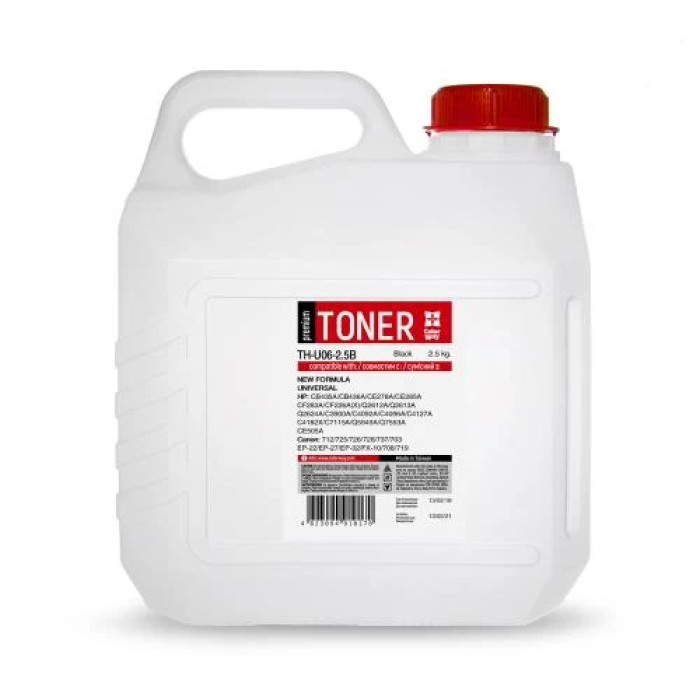 Чорний універсальний тонер ColorWay для принтерів HP, 2,5 кг