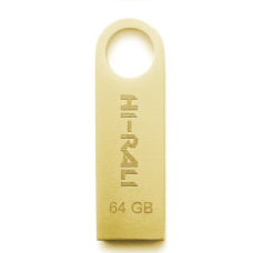 Флешка USB (USB-накопичувач) Hi-Rali Shuttle 64 ГБ USB 2.0, золотий