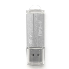 Флеш-накопичувач USB (USB-флешка) Hi-Rali Corsair 64 ГБ сріблястий USB 2.0