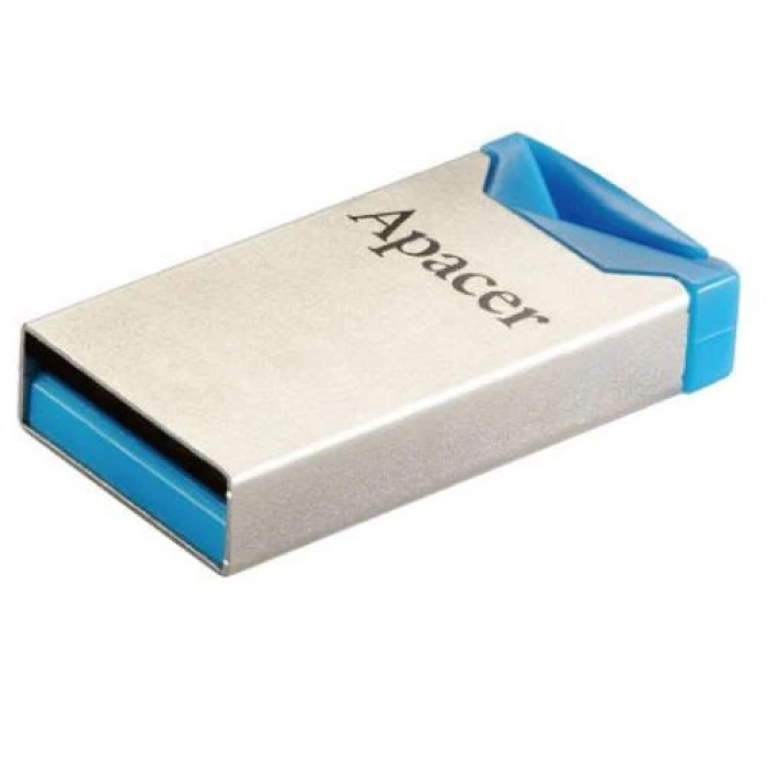 USB-флешка Apacer AH111 на 32 ГБ у сріблясто-блакитному корпусі