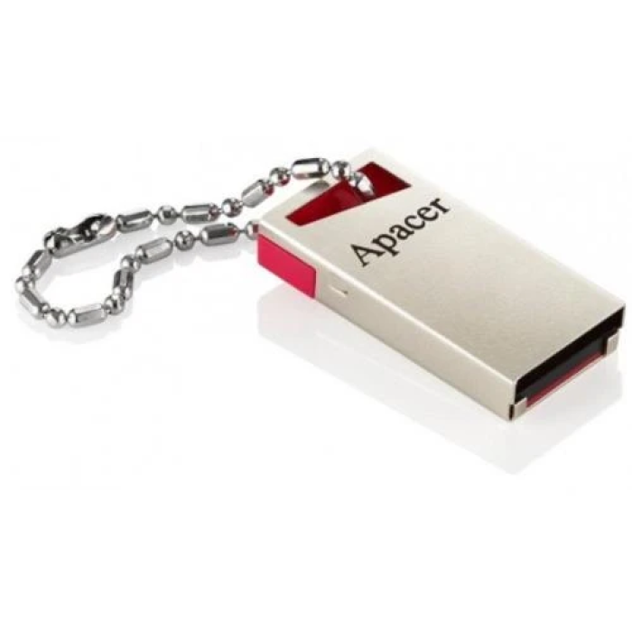 USB-флешка Apacer AH112 на 32 ГБ у сріблясто-червоному корпусі