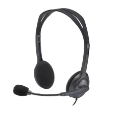 Гарнітура (навушники з мікрофоном) Logitech H111 чорна, 3,5 мм, 1,8 м