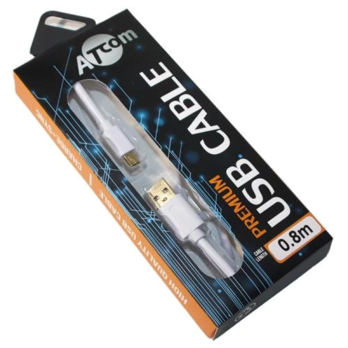 Кабель Atcom Premium USB AM–miniUSB довжиною 0,8 м