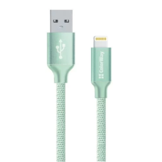Кабель USB AM–Lightning (зарядний шнур) ColorWay CW-CBUL004-MT 1 м, Mint