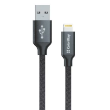 Кабель USB Lightning (шнур) ColorWay 1 м, чорний, 2.1A