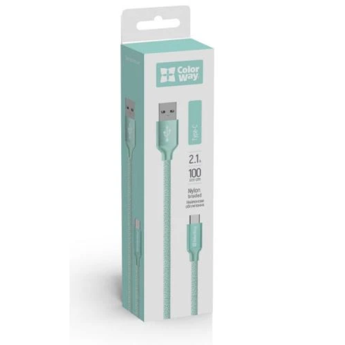Кабель USB-A — Type-C ColorWay 1 м для заряджання та синхронізації