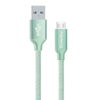 Кабель USB-microUSB (шнур microUSB) ColorWay USB 2.0 AM - microUSB 1 м, м’ятний