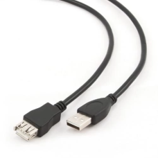 Кабель USB 2.0 (USB-подовжувач) Cablexpert CCP-USB2-AMAF-6 1,8 м, чорний