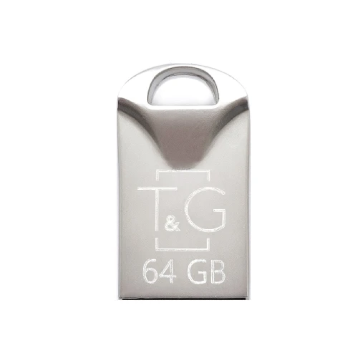 Срібляста USB флешка T&G TG106 на 64 ГБ