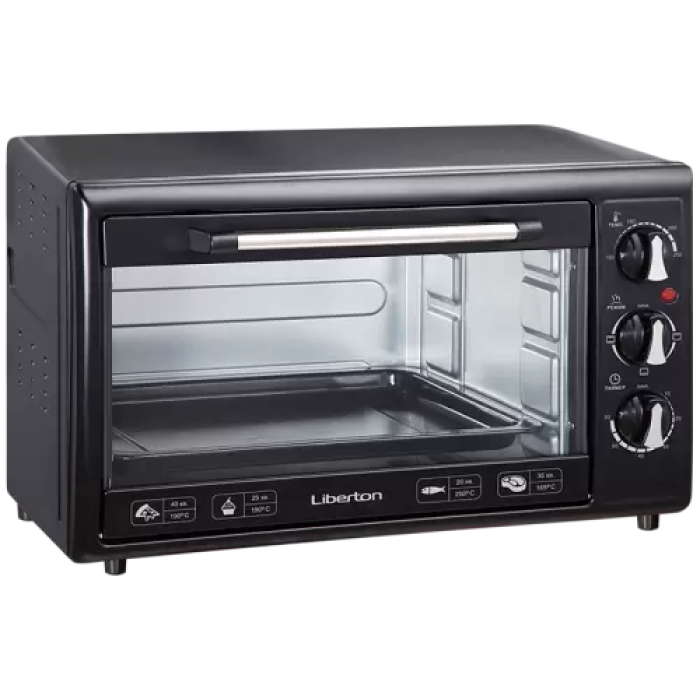 Настільна електродуховка Liberton LEO-350 Black на 35 л