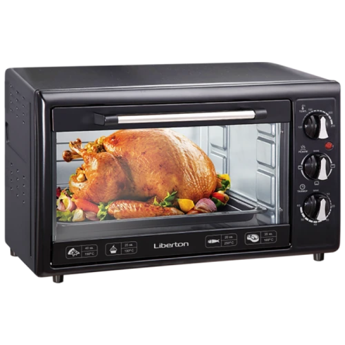 Настільна електродуховка Liberton LEO-350 Black на 35 л