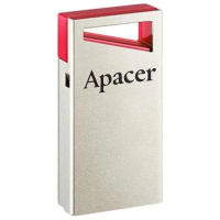 Флешка USB (USB-накопичувач) Apacer AH112 64 ГБ Silver/Red USB 2.0