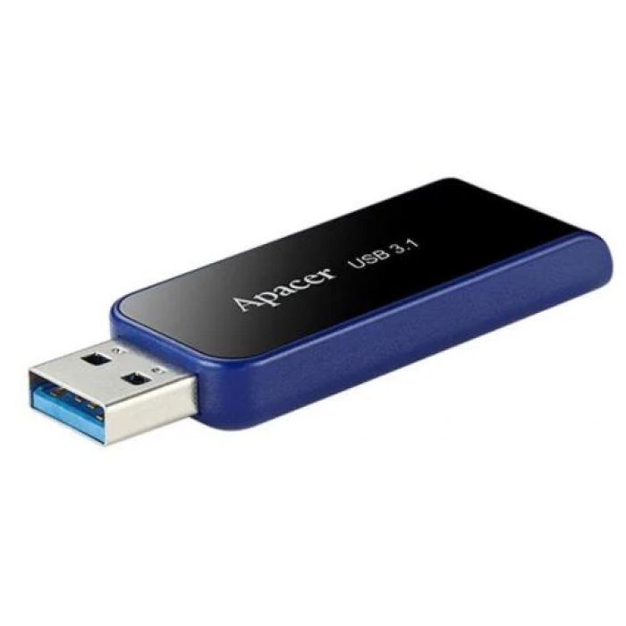 USB-флешка Apacer AH356 на 64 ГБ у чорному корпусі