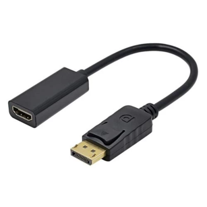 Адаптер DisplayPort — HDMI STLab, чорний, 15 см