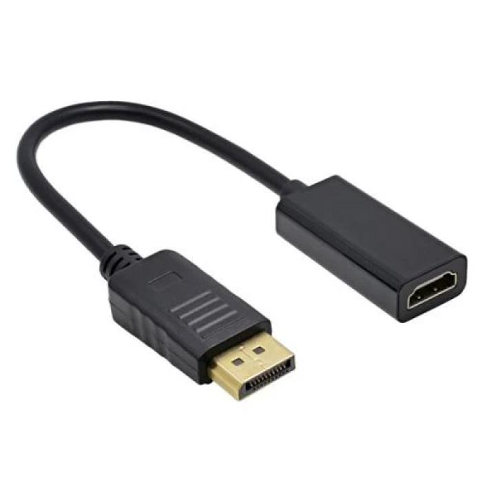 Адаптер DisplayPort — HDMI STLab, чорний, 15 см