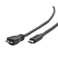Кабель USB Type-C — microUSB (шнур для заряджання) Cablexpert CCP-USB3-mBMCM-1M 1 м, чорний