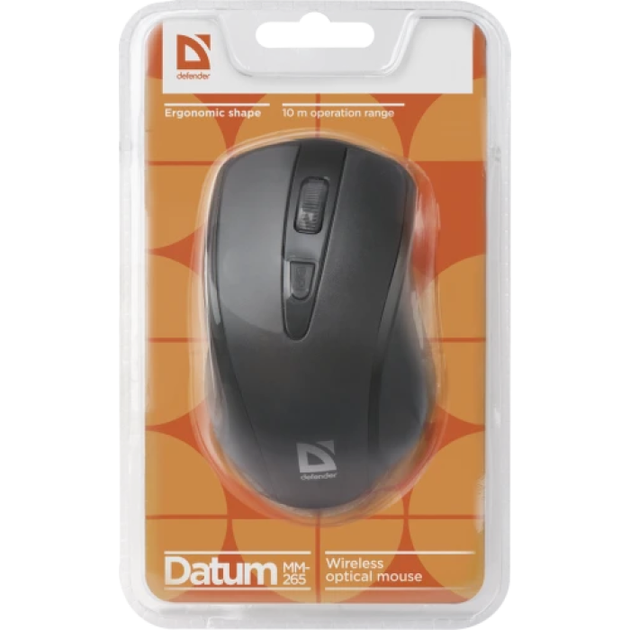 Бездротова миша Defender Datum MM-265 Black з DPI 800/1200/1600