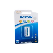 Акумулятор CR123 (перезаряджувана батарейка) Beston CR-123 600 mAh
