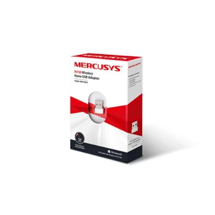 USB Wi‑Fi адаптер Mercusys MW150US, білий, до 150 Мбіт/с
