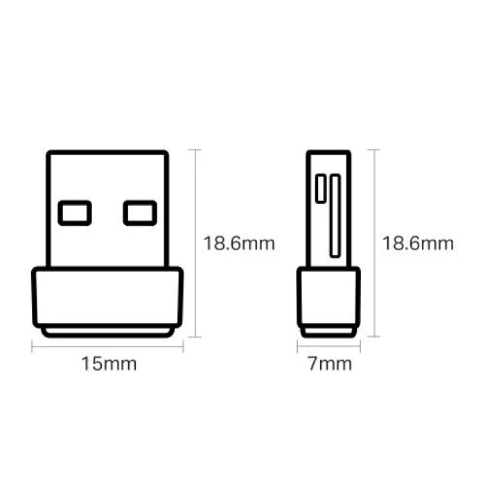 Двохдіапазонний USB Wi‑Fi адаптер TP-Link Archer T2U Nano