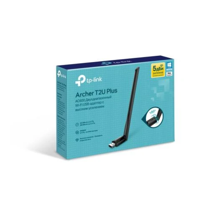Двохдіапазонний USB Wi-Fi адаптер TP-Link Archer T2U Plus AC600