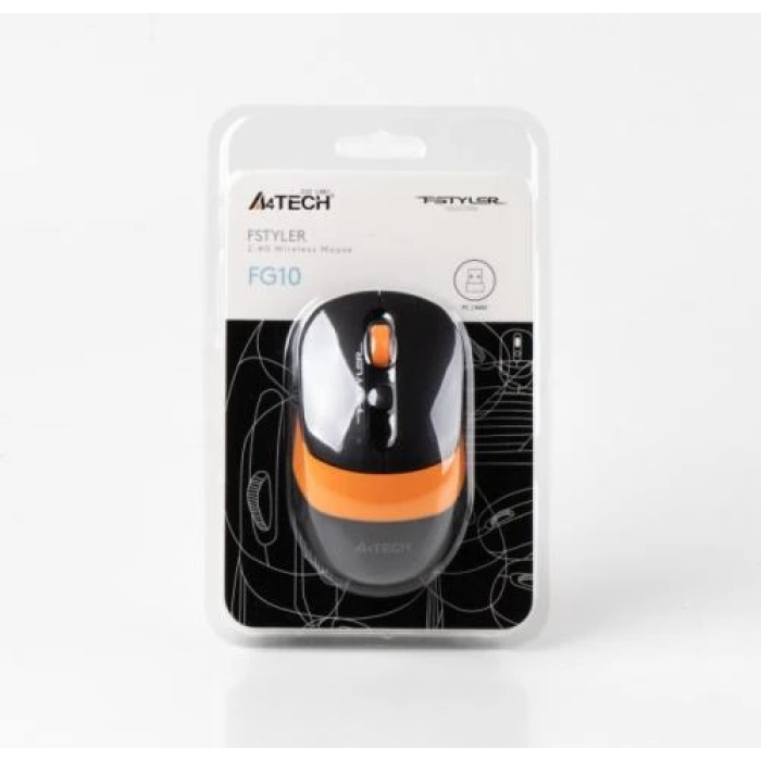 Бездротова миша A4Tech Fstyler FG10 Black+Orange