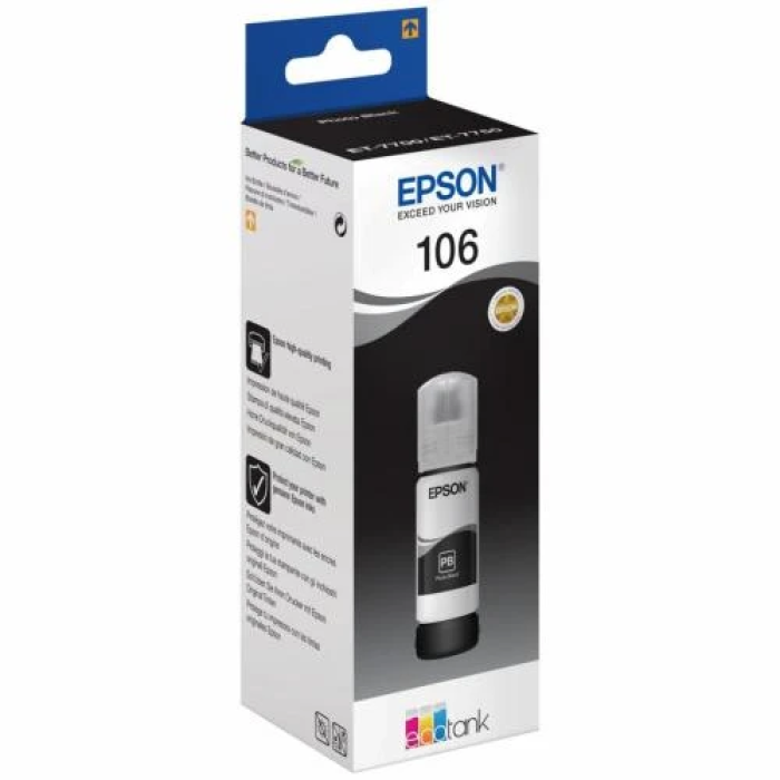 Чорнило Epson 106 Black для принтерів L7160 і L7180