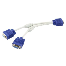 Перехідник (Y-спліттер) Atcom VGA male to 2 VGA female, кабель 10 см