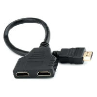 Розгалужувач HDMI (спліттер) Atcom HDMI male to 2 HDMI female, 10 см
