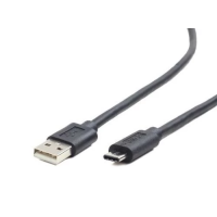 Кабель USB Type-C (зарядний кабель) Cablexpert CC-USB2-AMCM-1M 1 м, чорний, 2,1 А