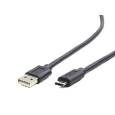 Кабель USB Type-C (зарядний кабель) Cablexpert CC-USB2-AMCM-1M 1 м, чорний, 2,1 А