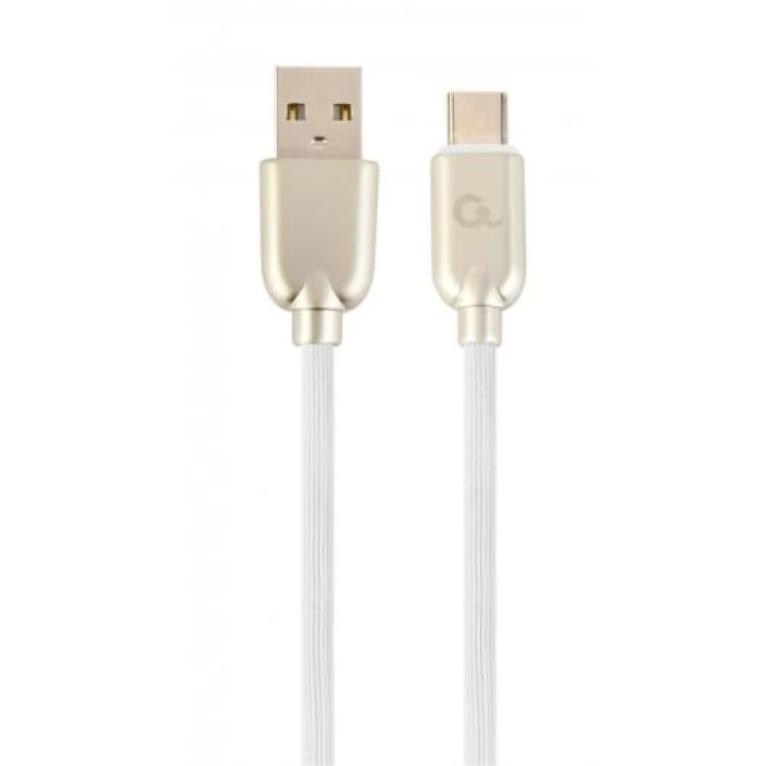 Кабель USB-C Cablexpert 1 м, білий — для синхронізації та живлення