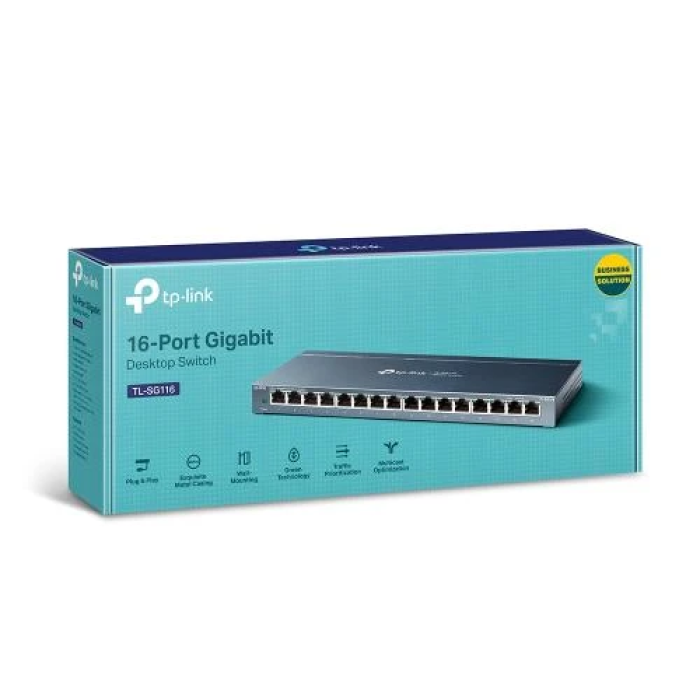 Мережевий комутатор TP-Link TL-SG116 на 16 Gigabit-портів