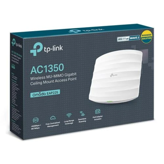 Точка доступу TP-Link EAP225 для Wi‑Fi 2,4 і 5 ГГц
