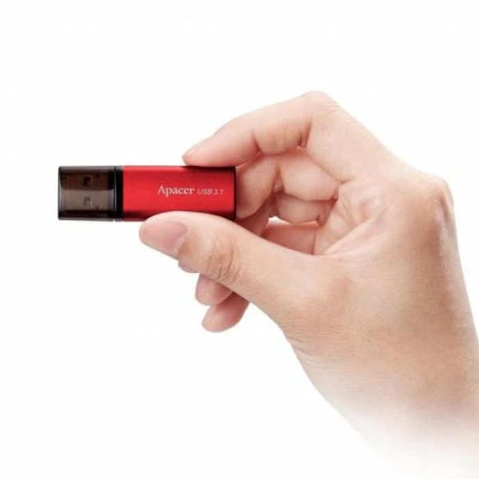 USB-флешка Apacer AH25B на 32 ГБ у чорно-червоному корпусі
