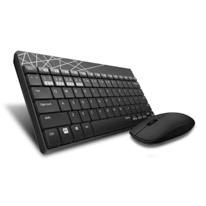 Бездротовий комплект клавіатури та миші Rapoo 8000M Black