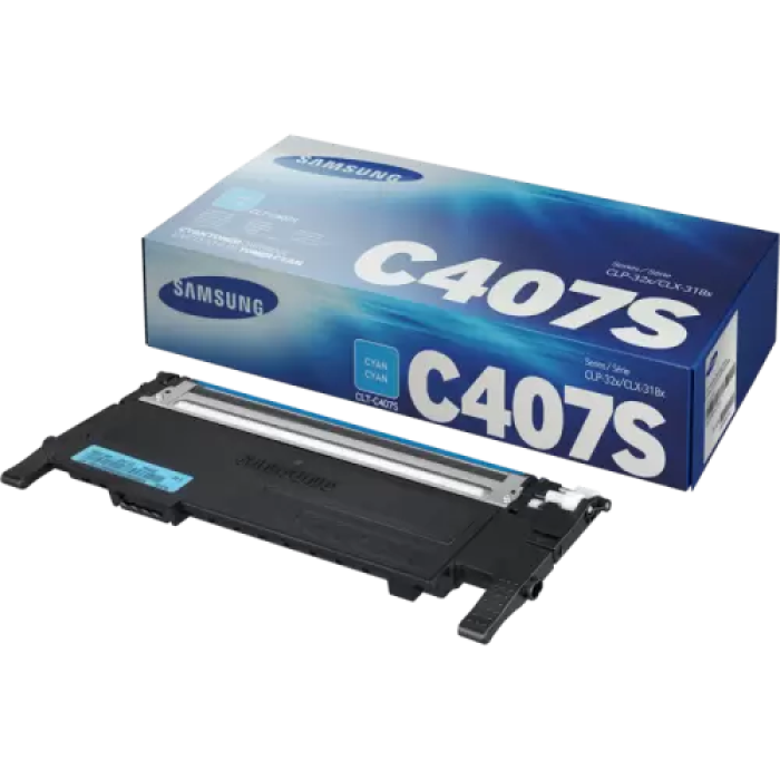 Тонер-картридж Samsung CLT-C407S Cyan для лазерного друку