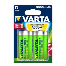 Акумулятори D (R20) (перезарядні батареї) Varta Rechargeable Accu 1,2 В, 3000 мА·год, 2 шт