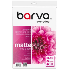 Фотопапір (папір для фото) Barva Everyday A4 матовий, 125 г/м², 100 аркушів