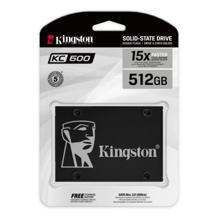 SSD-накопичувач Kingston KC600 512 ГБ SATA3 2,5″