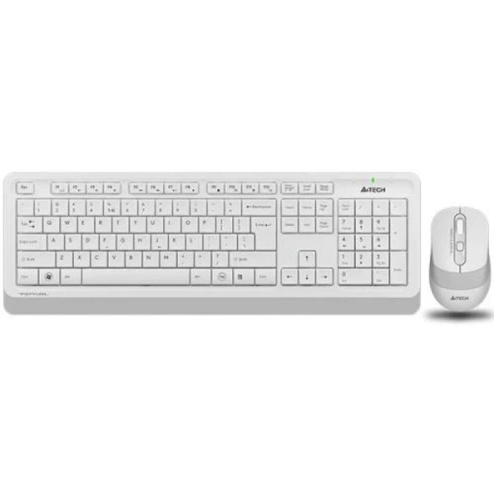 Бездротовий комплект клавіатури та миші A4Tech Fstyler FG1010 White+Grey