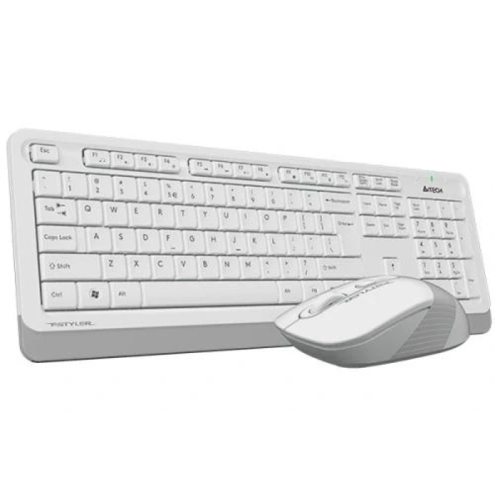 Бездротовий комплект клавіатури та миші A4Tech Fstyler FG1010 White+Grey