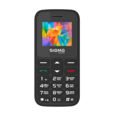 Кнопковий телефон (мобільний телефон) Sigma Comfort 50 HIT2020 чорний, 1450 мА·год