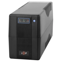 Джерело безперебійного живлення (ІБП) LogicPower 600VA-P Black 600 ВА, 360 Вт