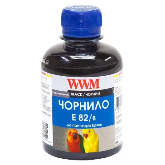 Чорне струменеве чорнило WWM E82/B для Epson, 200 мл