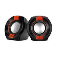 Колонки для комп’ютера (акустична система) REAL-EL S-50 2.0 Black/Red, 2 × 3 Вт, USB