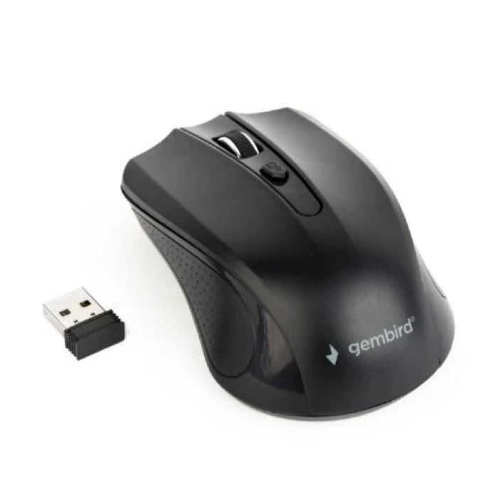 Бездротова оптична миша Gembird MUSW-4B-04 Black, 1600 dpi