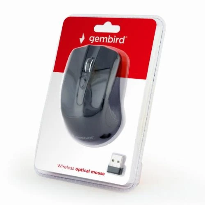 Бездротова оптична миша Gembird MUSW-4B-04 Black, 1600 dpi