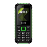 Кнопковий мобільний телефон (мобільник) Sigma mobile X-style 18 Track 2 Mini-SIM, Black/Green